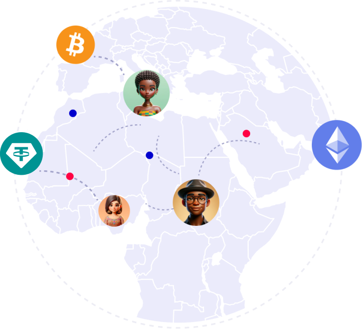 World with bitcoin